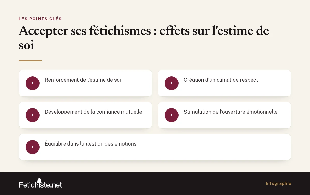 Infographie : Accepter ses fétichismes : effets sur l'estime de soi
