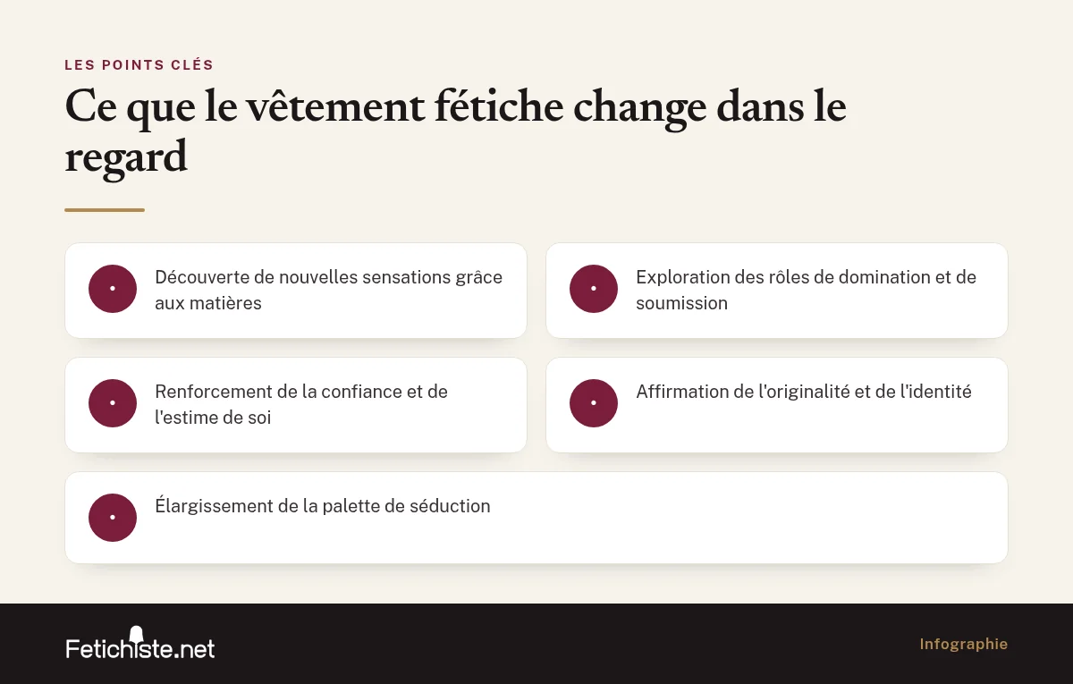 Infographie : Ce que le vêtement fétiche change dans le regard