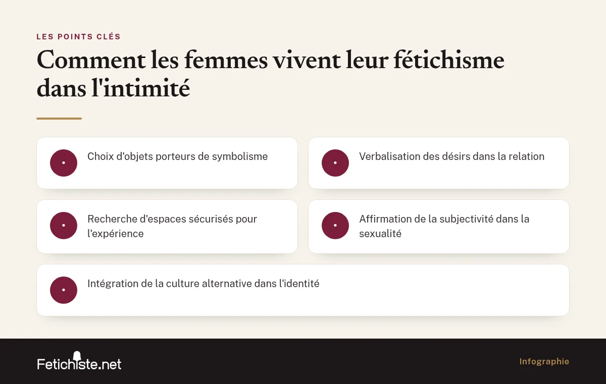 Infographie : Comment les femmes vivent leur fétichisme dans l'intimité
