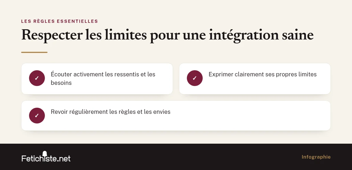 Infographie : Respecter les limites pour une intégration saine