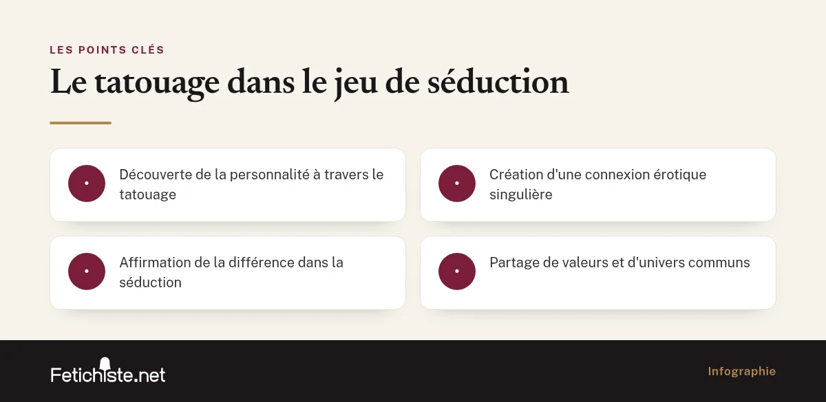 Infographie : Le tatouage dans le jeu de séduction
